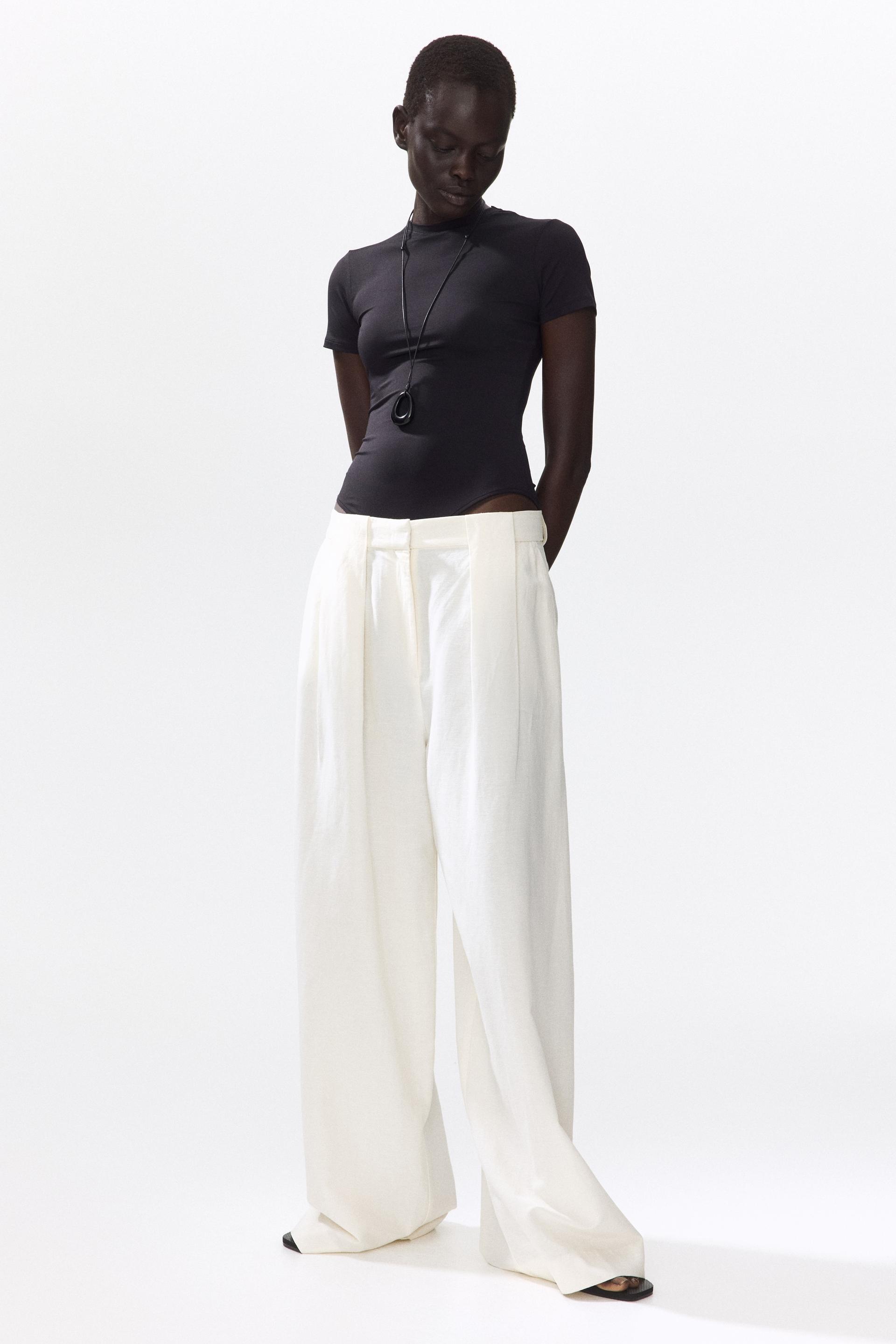short-sleeved microfiber bodysuit