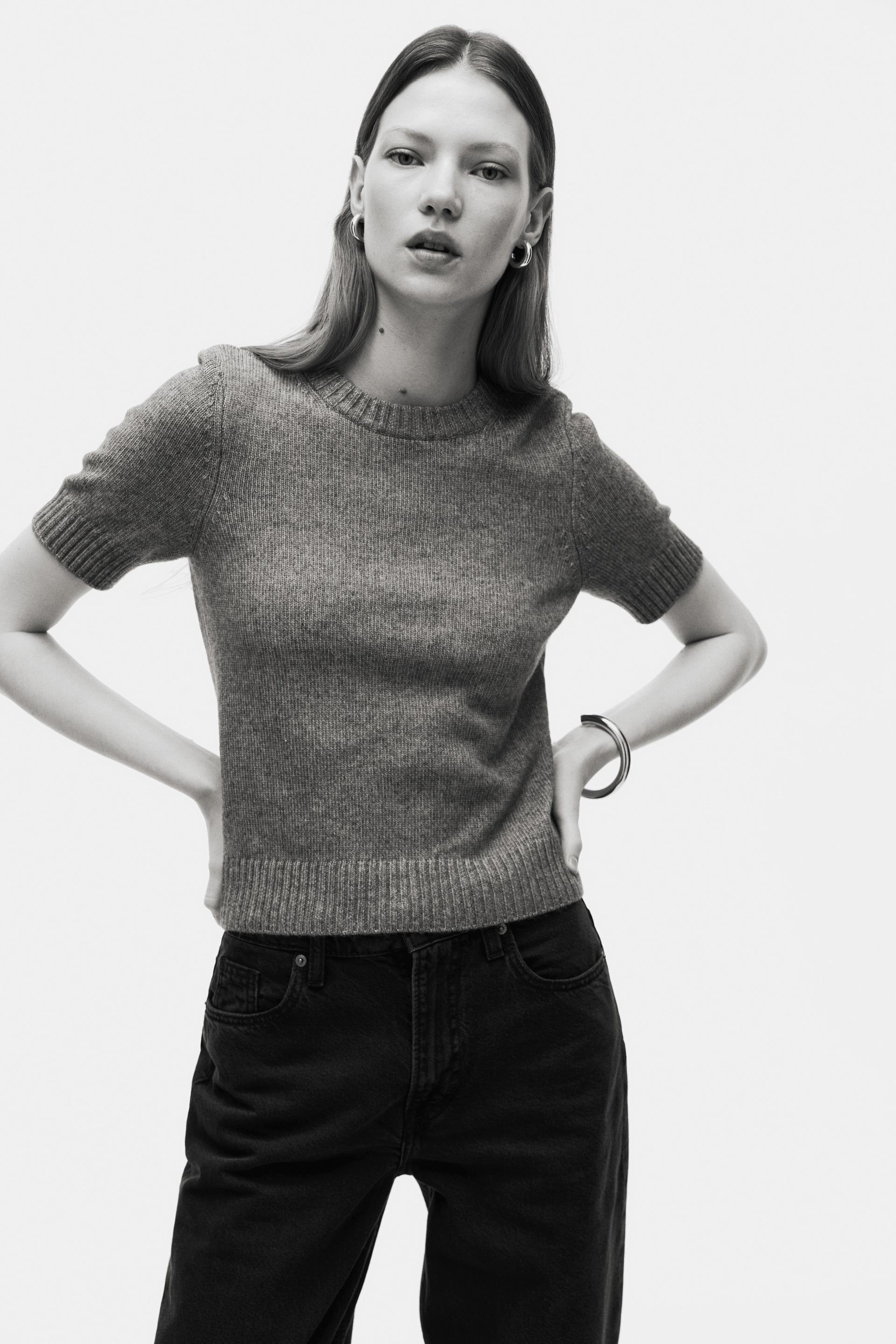 short-sleeved sweater