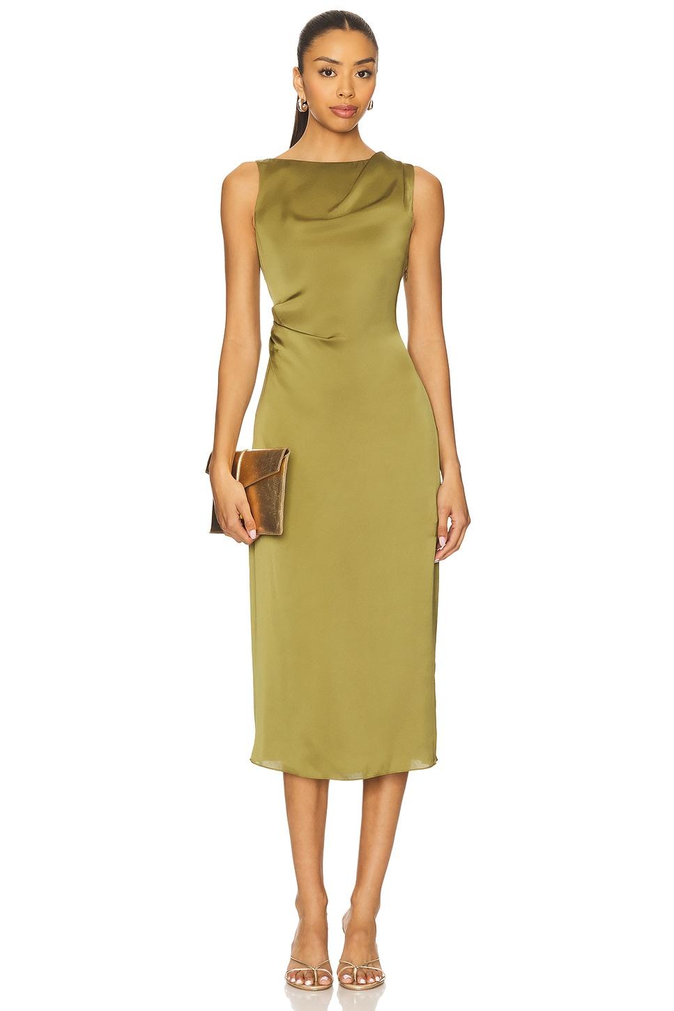 shoulder drape dress