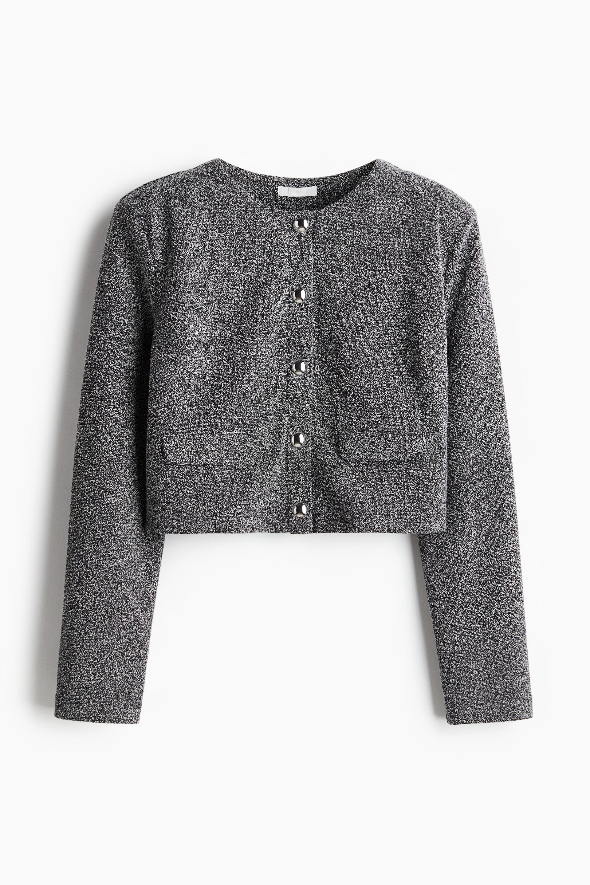 shoulder-pad cardigan