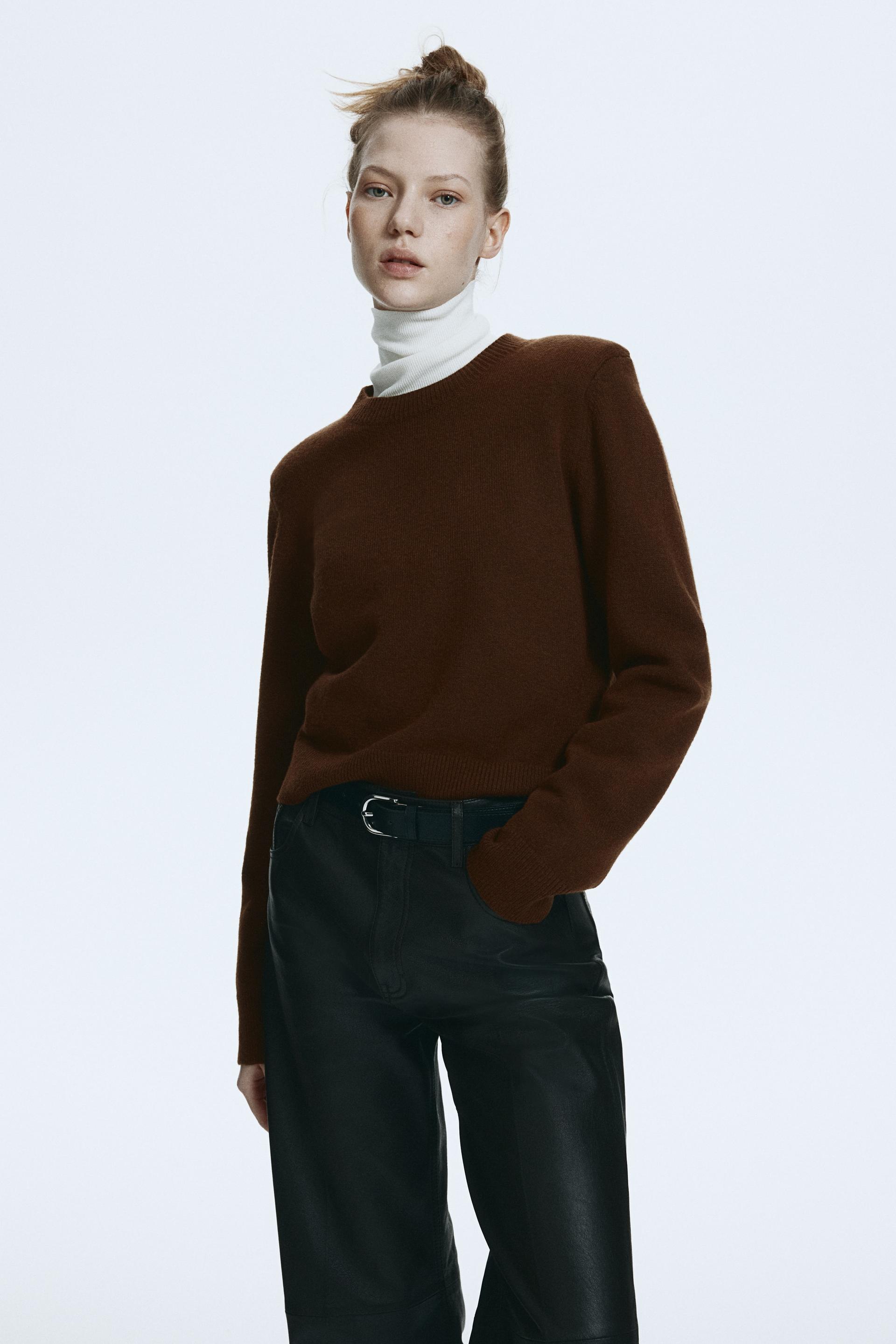shoulder-pad sweater