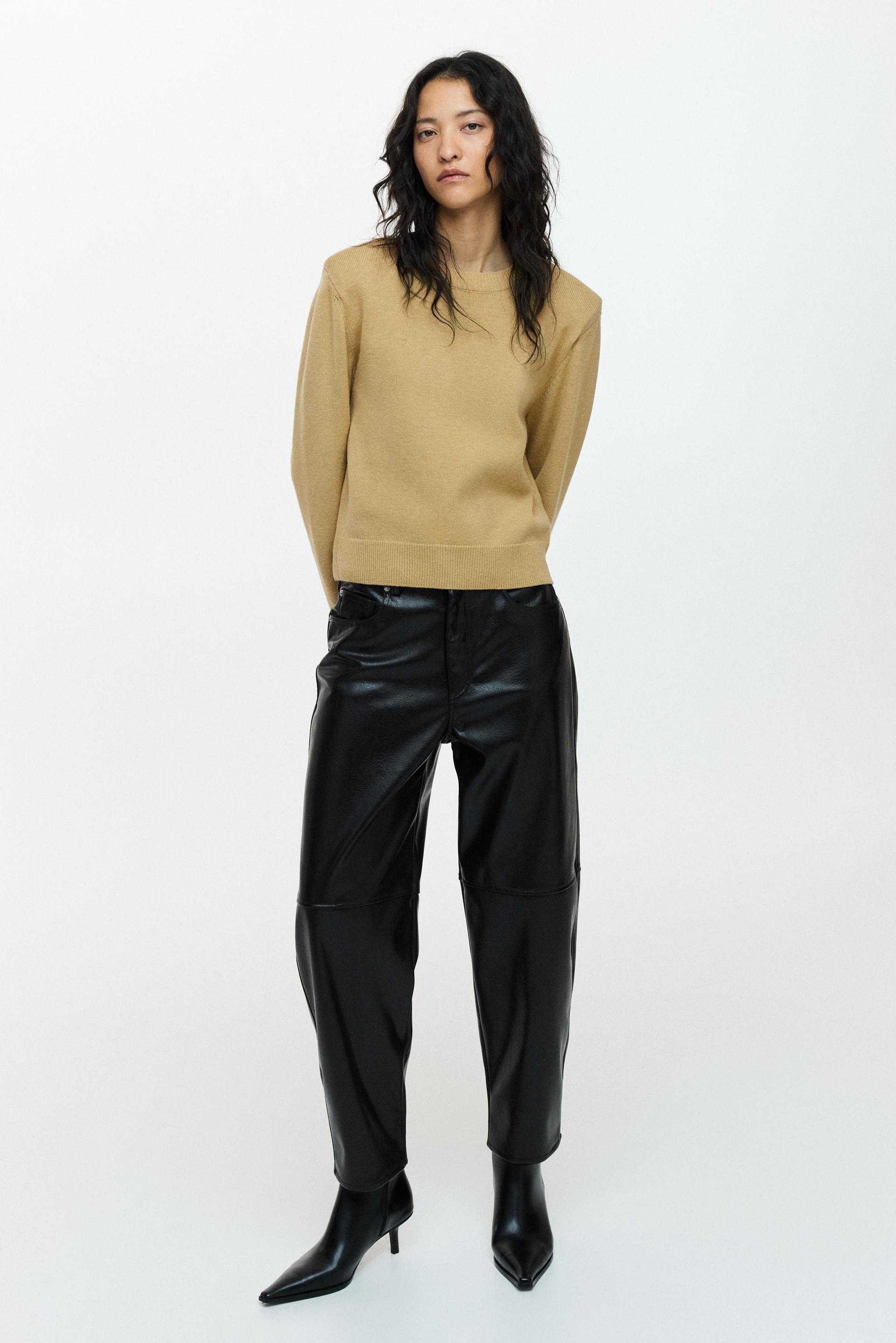 shoulder-pad sweater