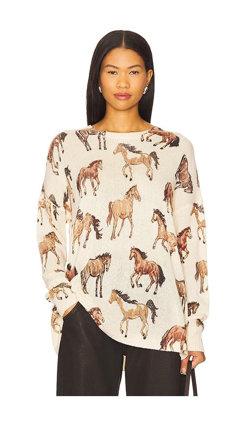 show me your mumu bonfire sweater in cream.