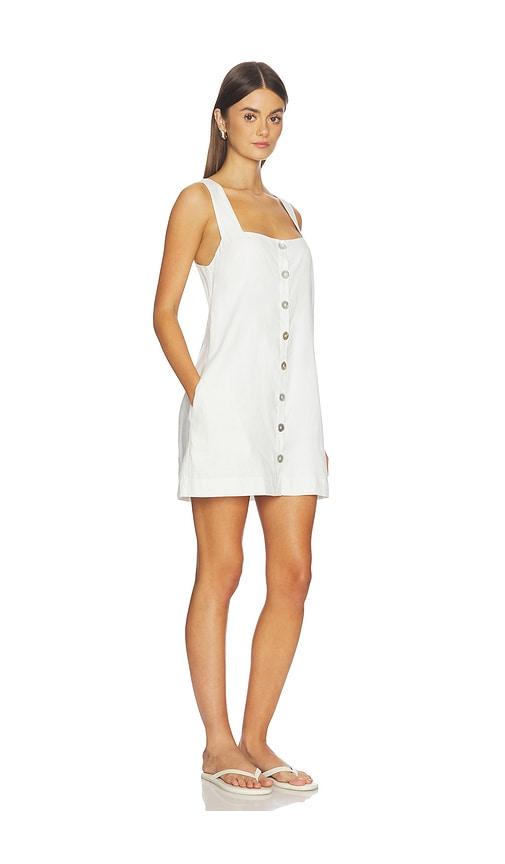 show me your mumu everly mini dress in white.
