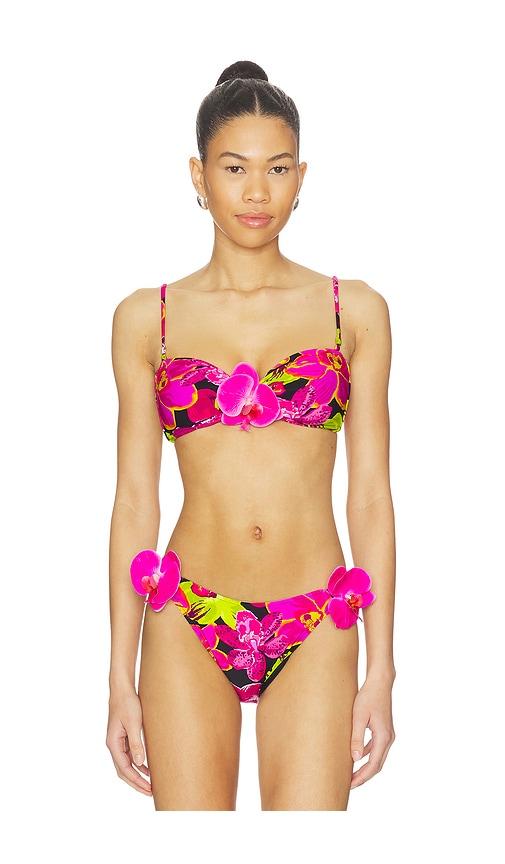 show me your mumu ibiza top in fuchsia.