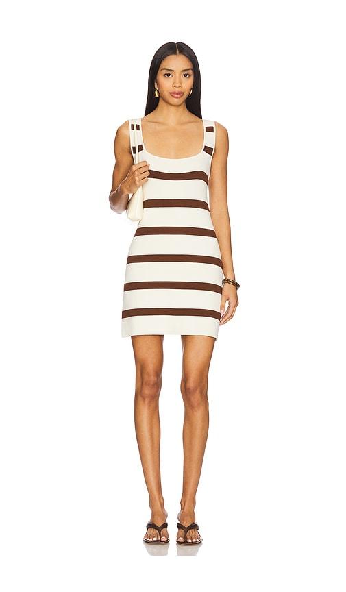 show me your mumu mellow mini dress in brown.