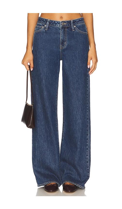 show me your mumu midland wideleg jeans in blue.