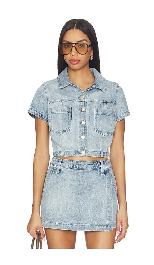 show me your mumu monroe top in blue.