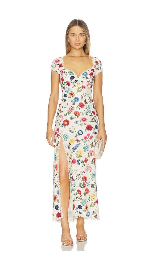 show me your mumu nicola dress in ivory.