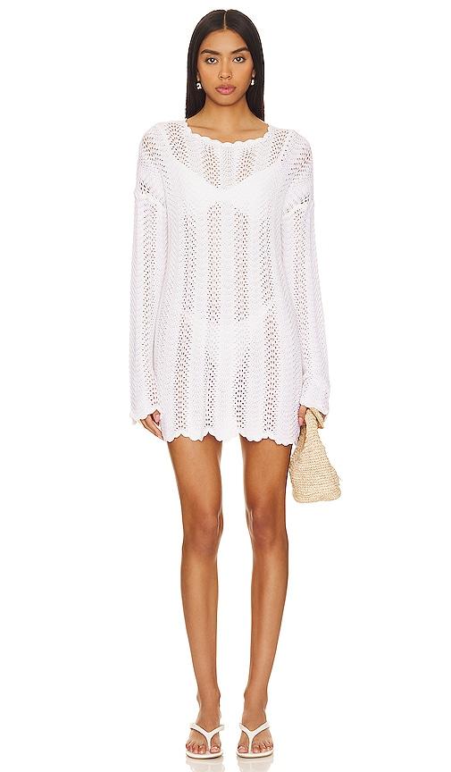 show me your mumu packable pullover coverup in white.