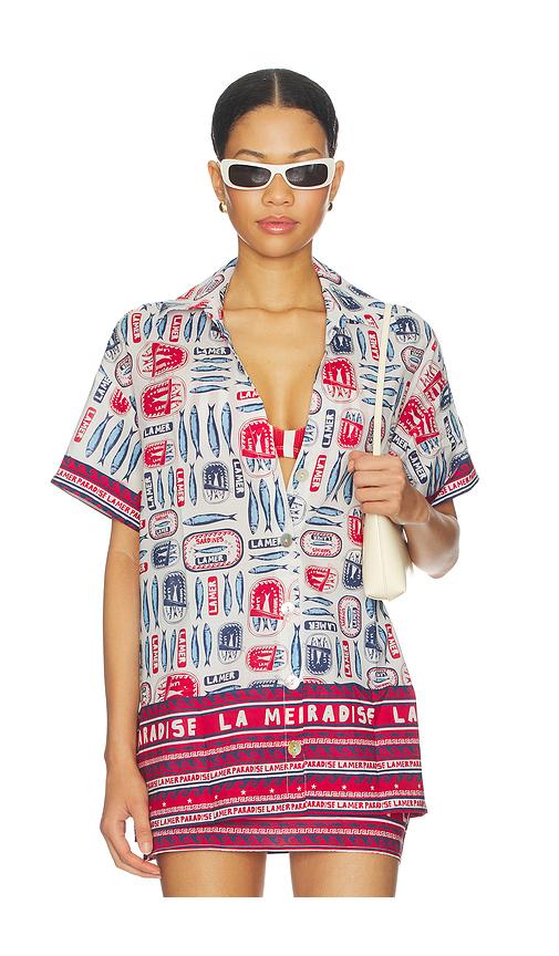 show me your mumu parker button down in red.