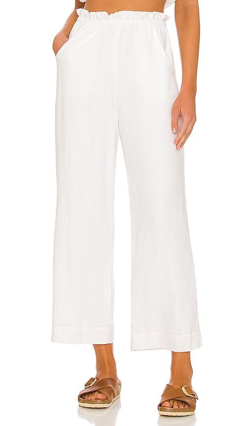 show me your mumu peggy pants in white.
