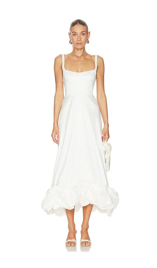 show me your mumu rebecca dress in white.