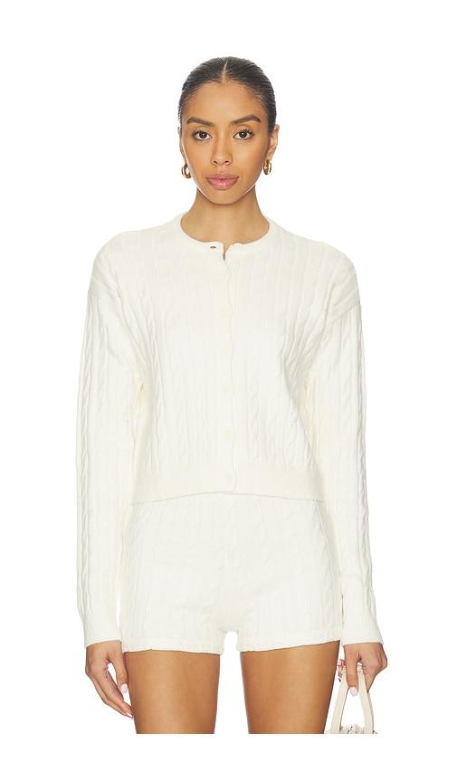 show me your mumu throw on cardigan in ivory.