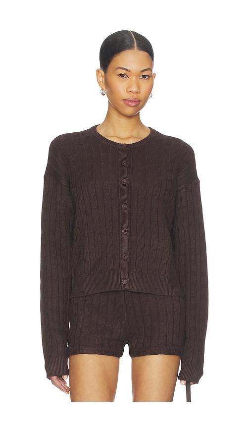 show me your mumu x revolve throw on cardigan in brown.