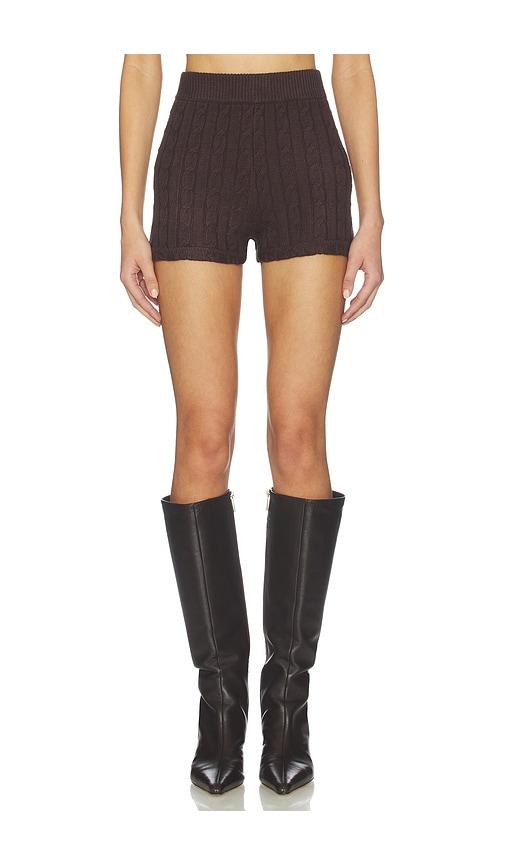 show me your mumu x revolve throw on shorts in brown.