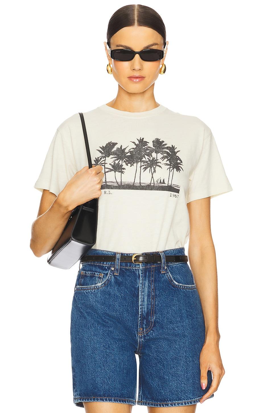 shrunken fit jersey graphic tee