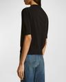 shrunken jo cashmere polo sweater