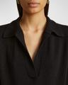 shrunken jo cashmere polo sweater