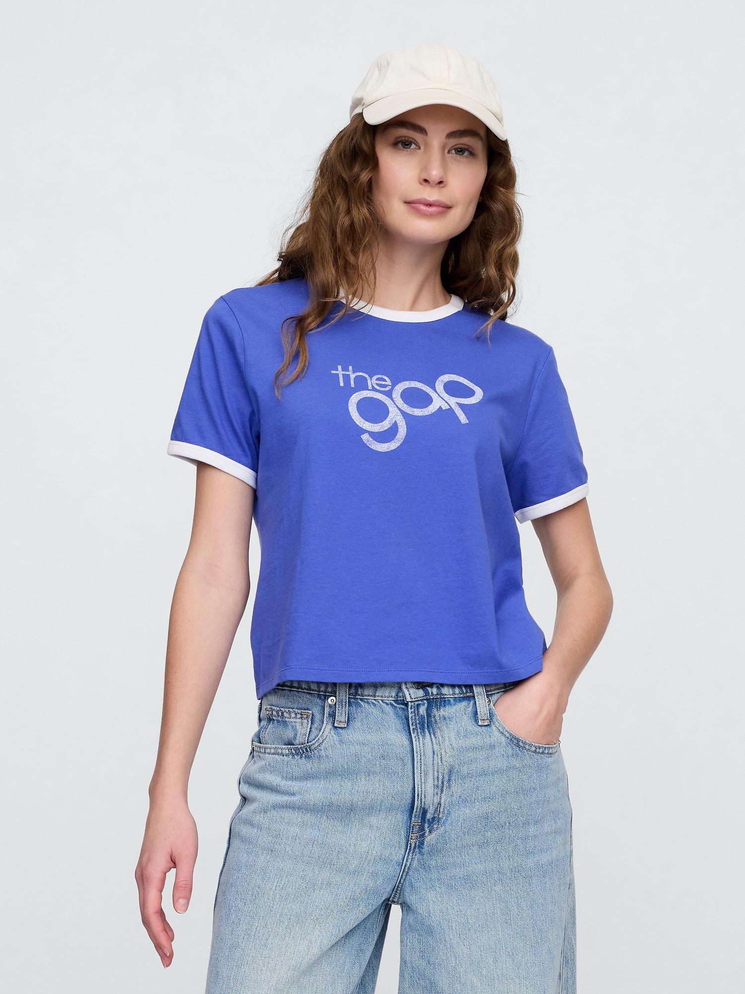shrunken ringer graphic t-shirt