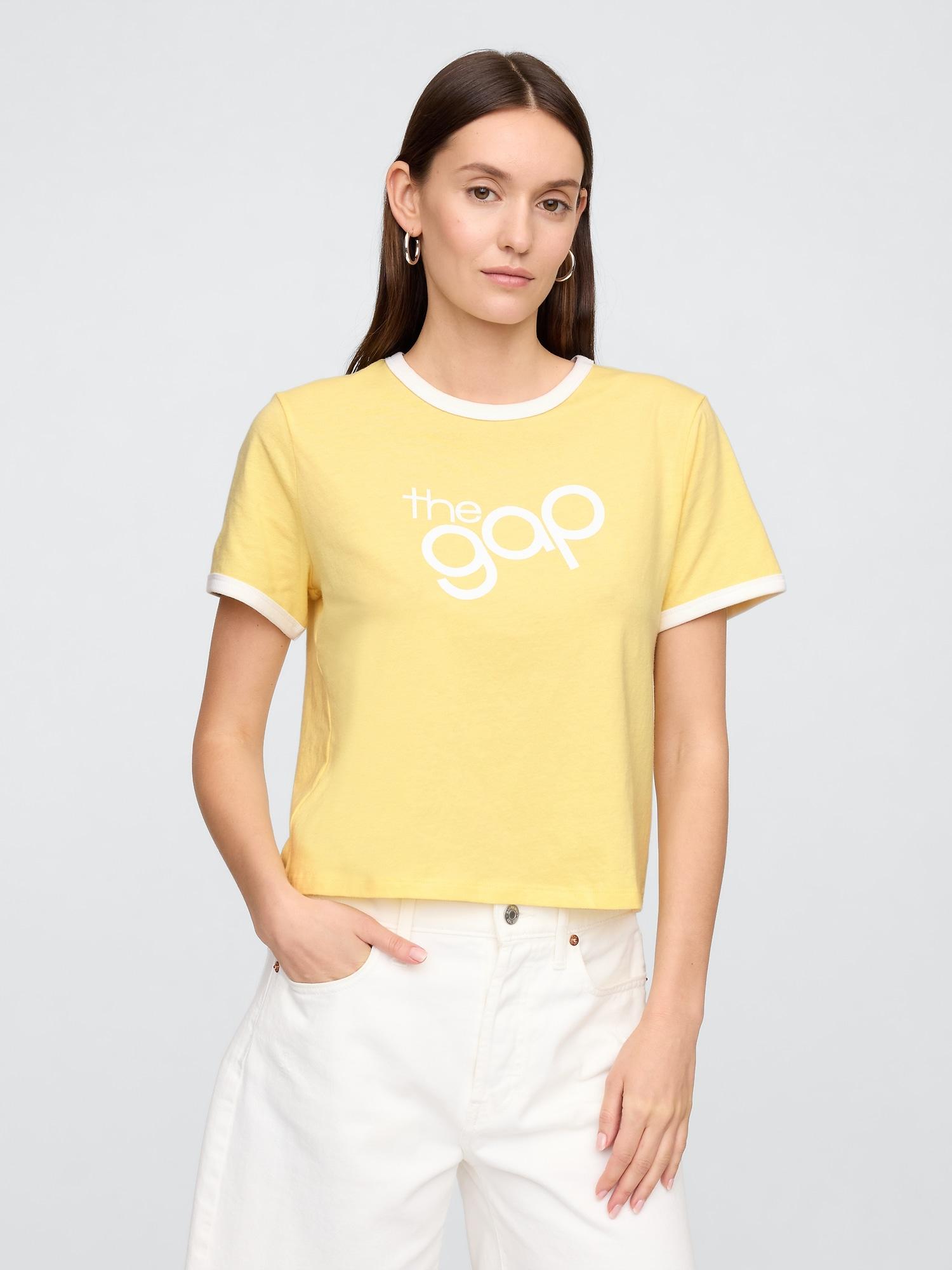 shrunken ringer graphic t-shirt