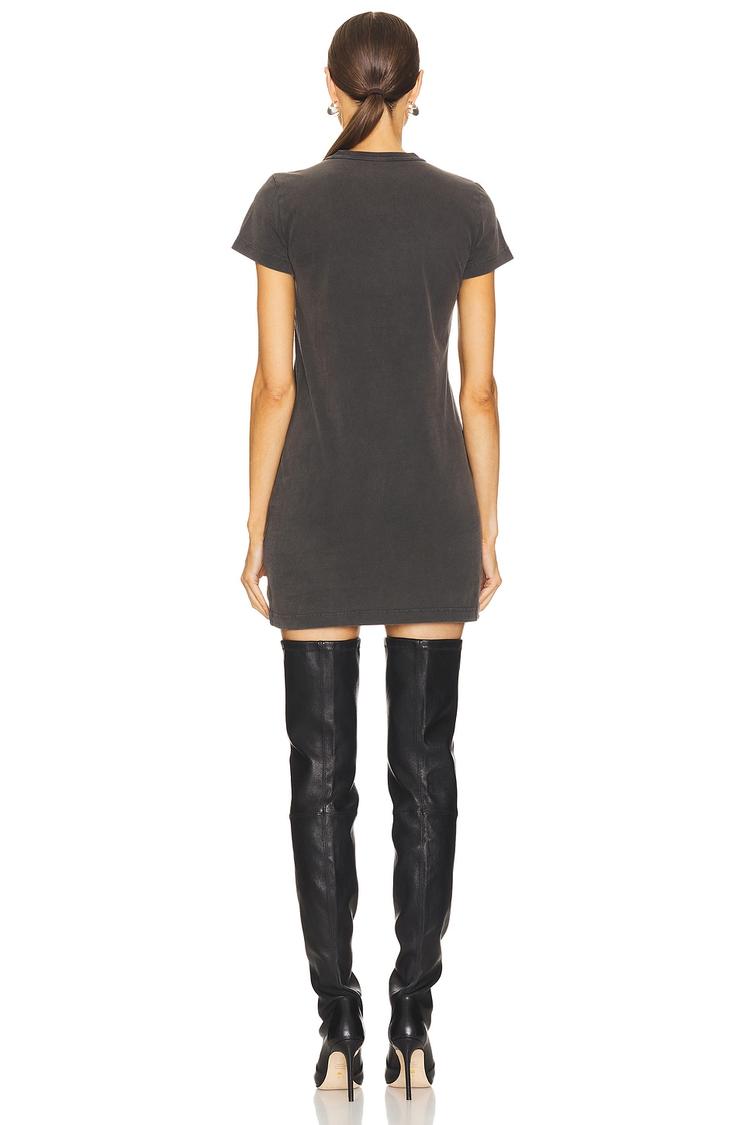 shrunken tee mini dress with blade logo