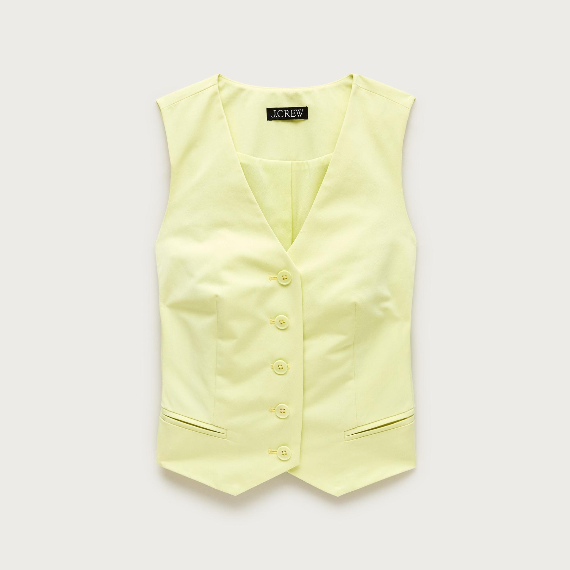shrunken v-neck vest top