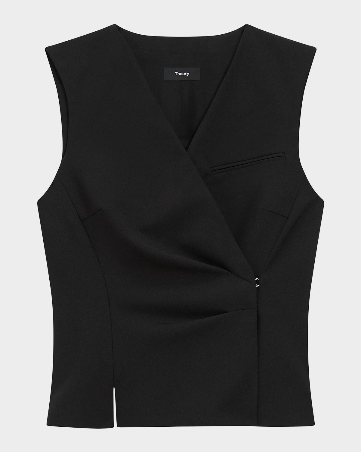 shrunken wrap vest