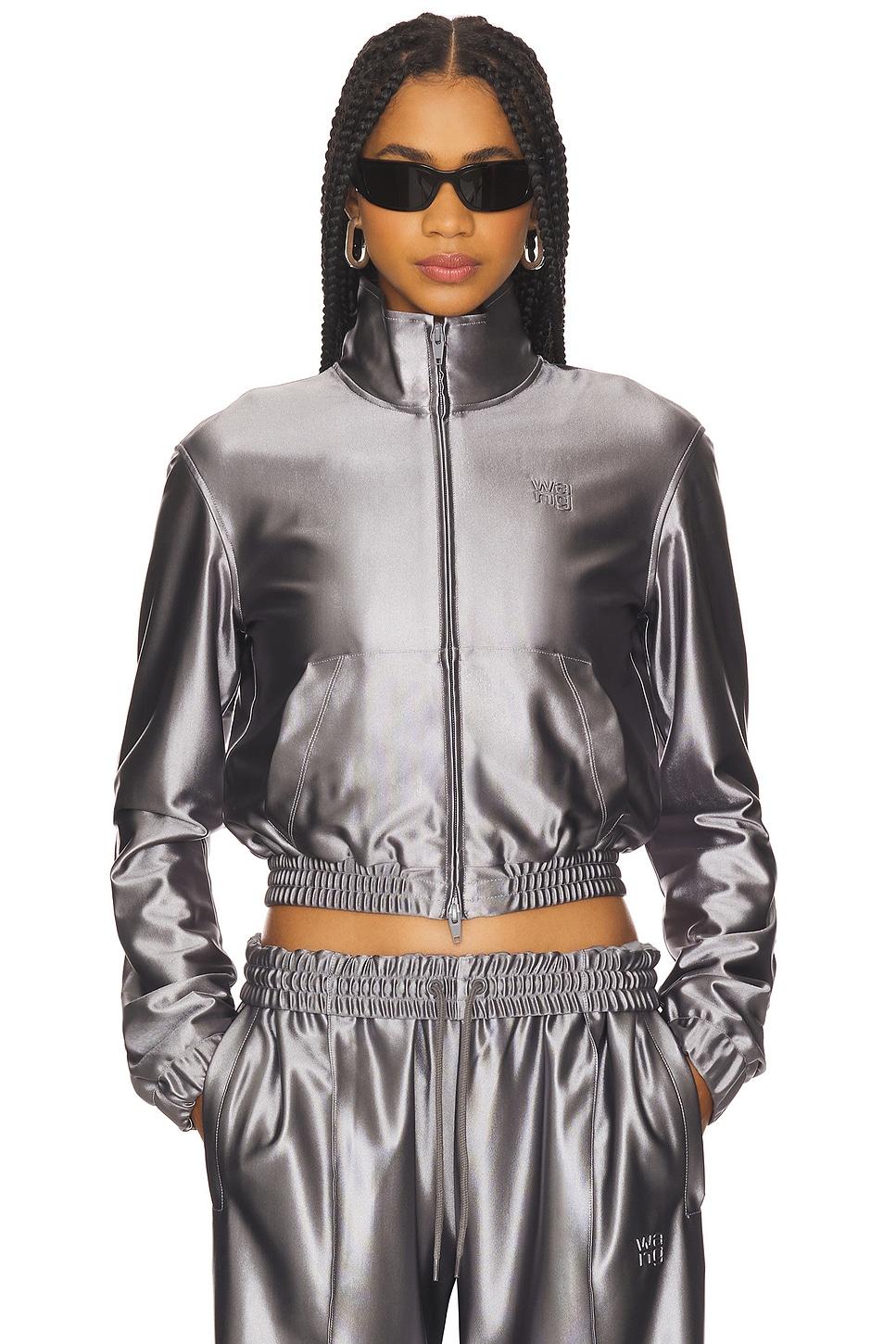 shrunken zip-up jacket