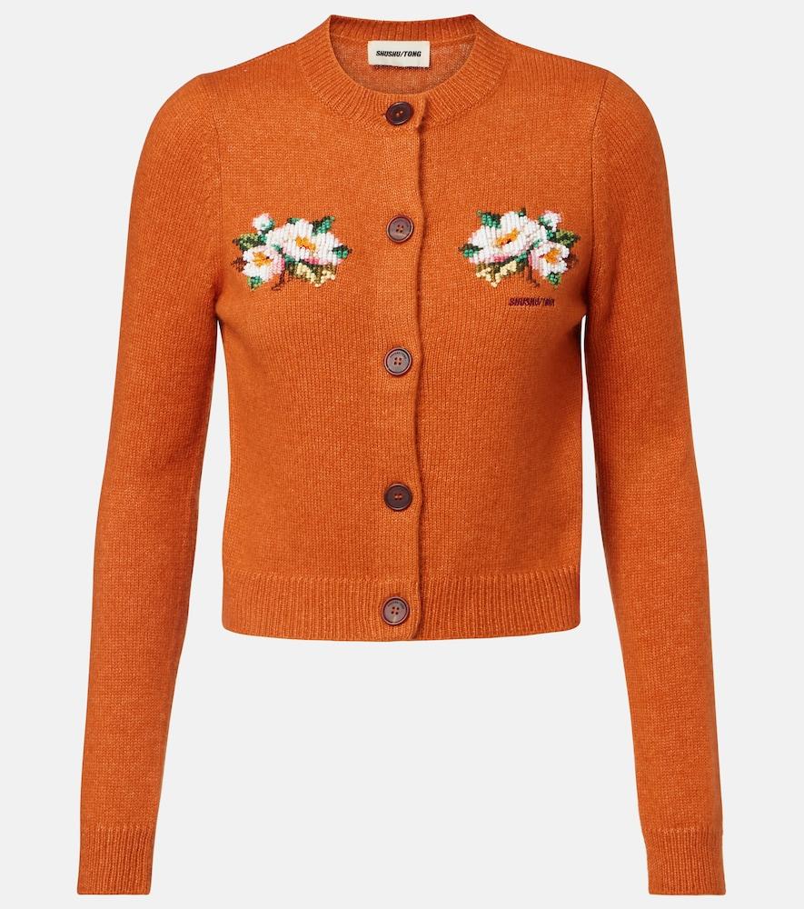shushu/tong cashmere and cotton cardigan