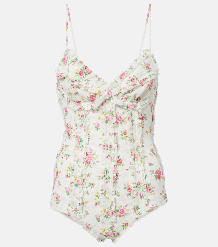 shushu/tong floral bodysuit