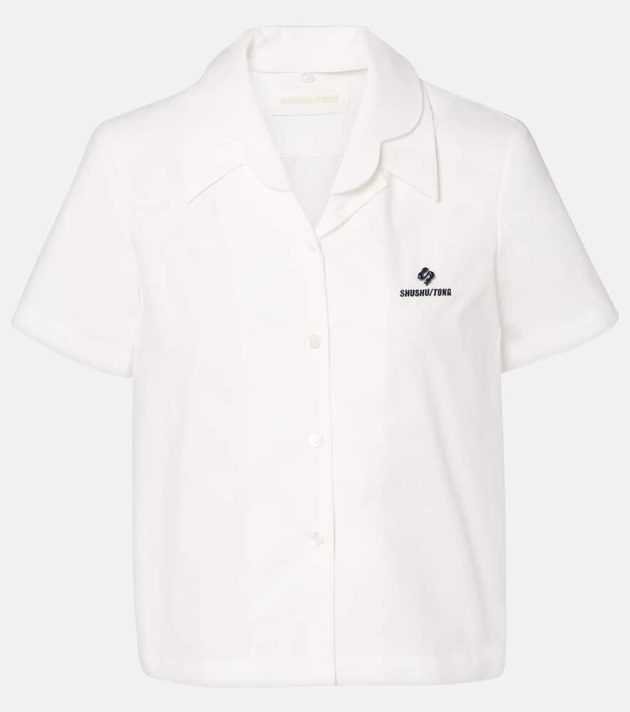 shushu/tong logo cotton shirt
