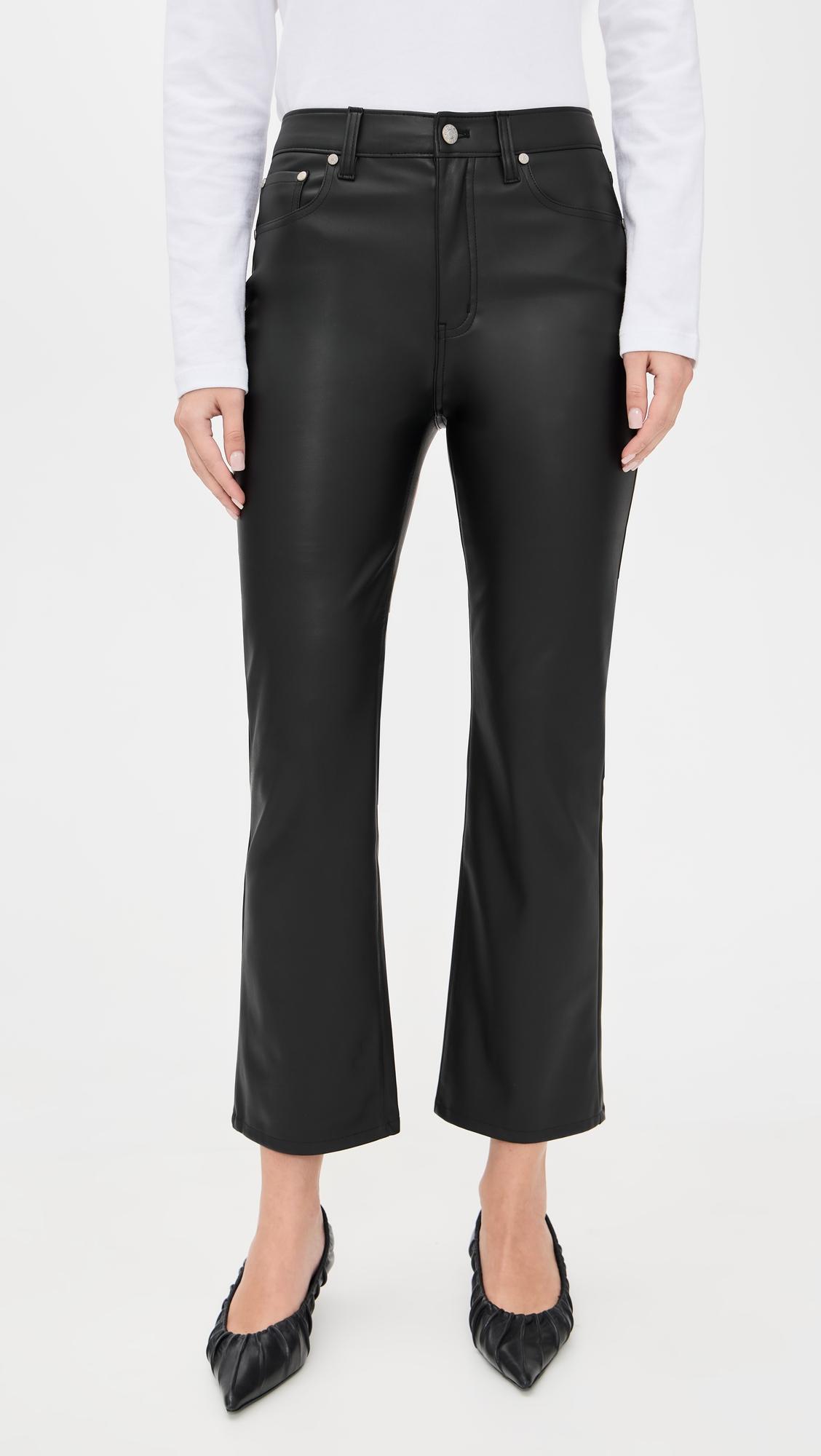 shy girl faux leather pants