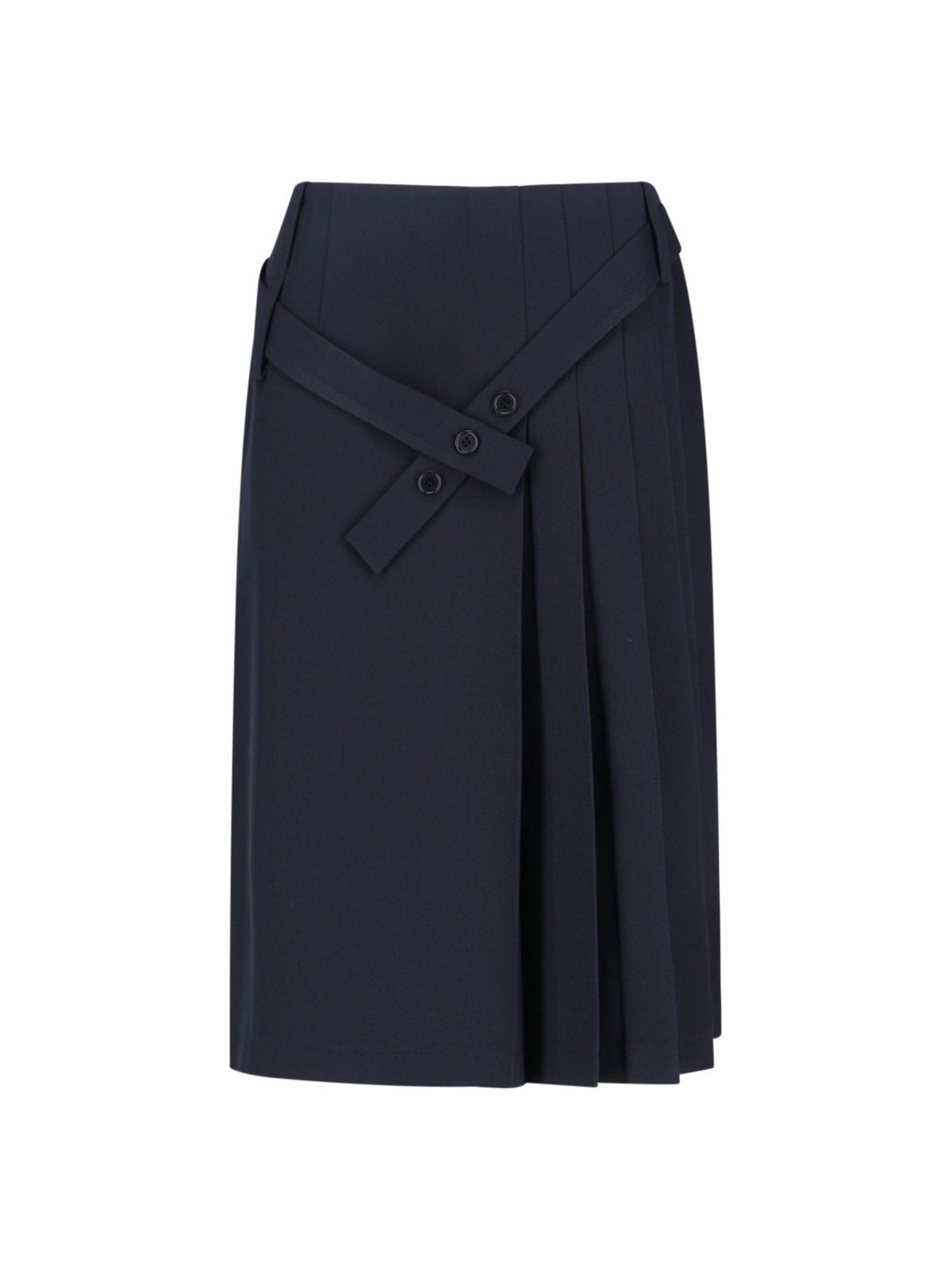 sibel saral virgin wool midi skirt