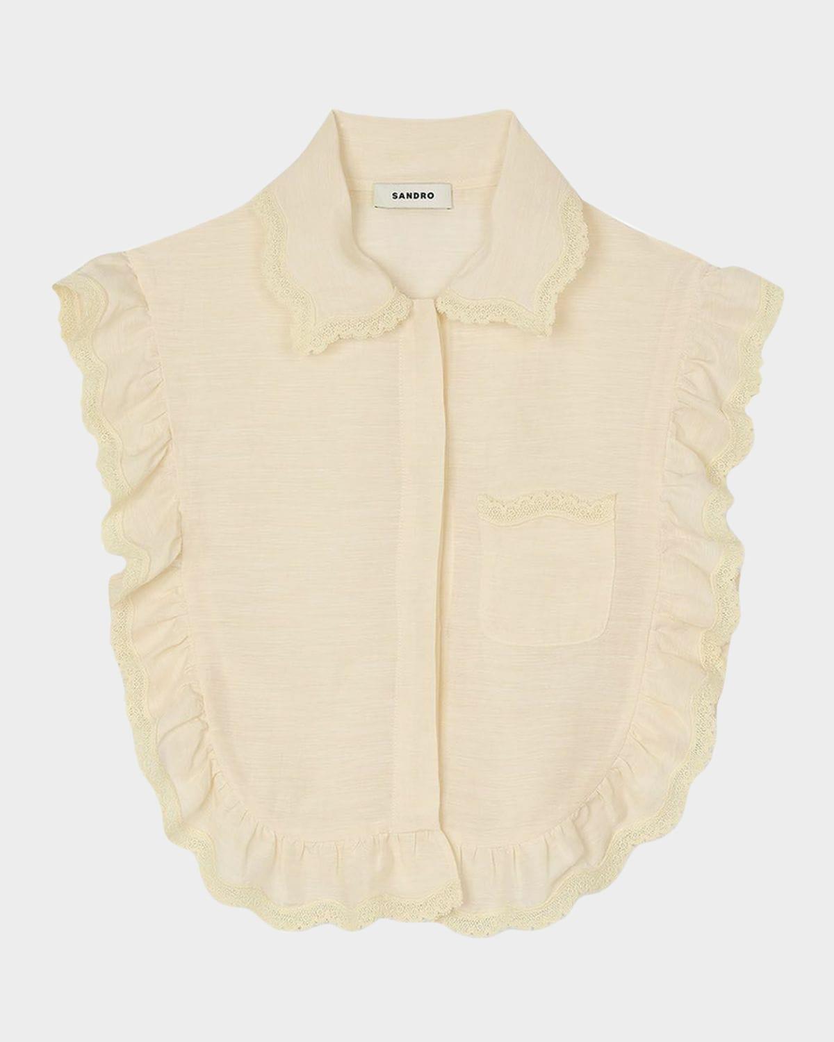 sicile sleeveless button-front shirt