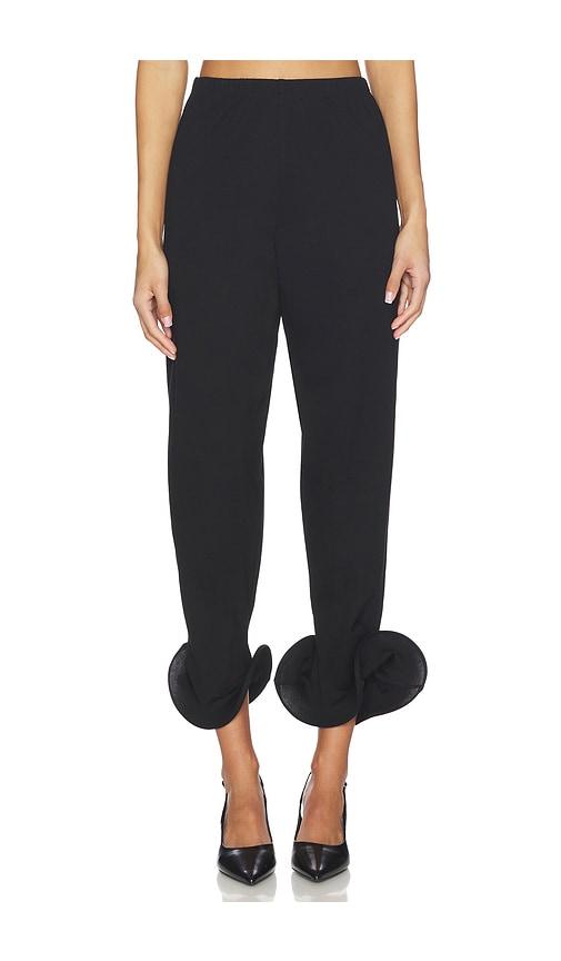 sid neigum wave hem pant in black.