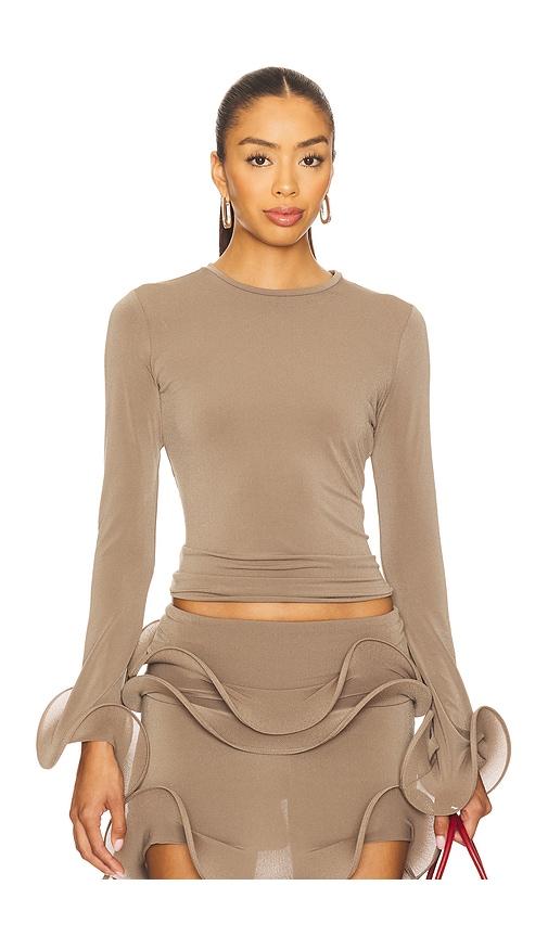 sid neigum wave top in grey.