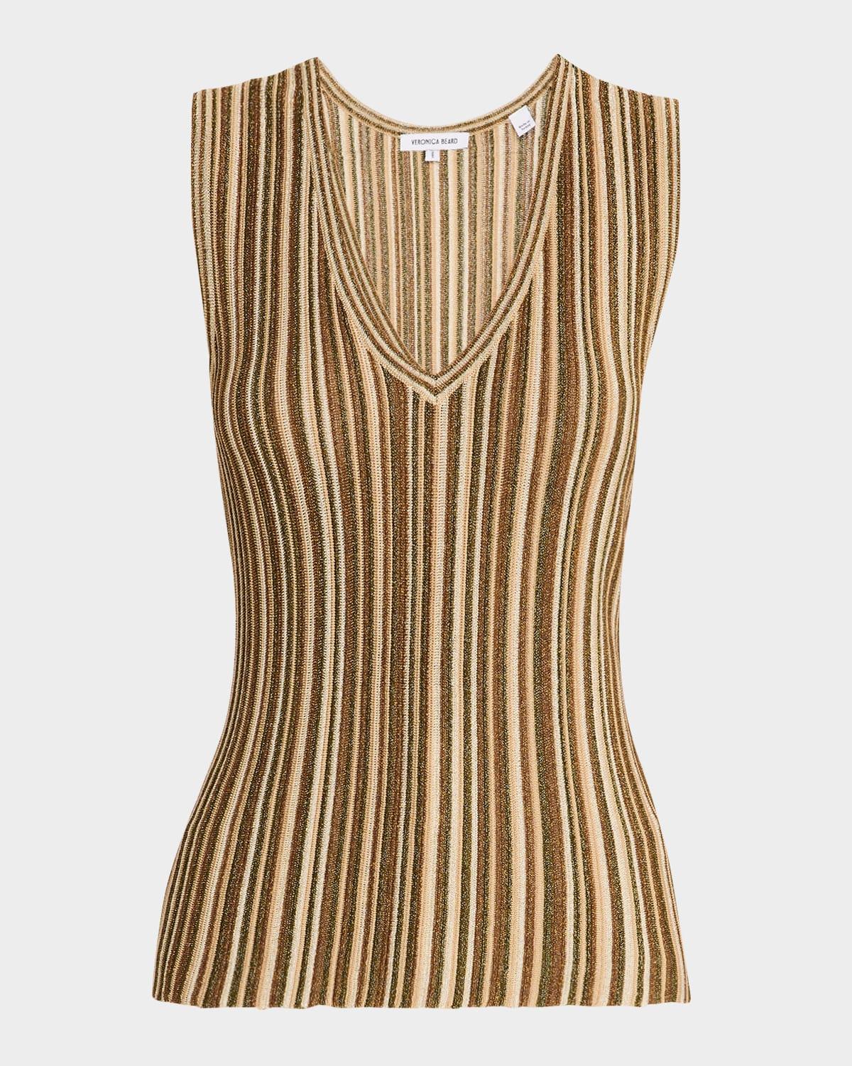 sid stripe sleeveless ribbed top