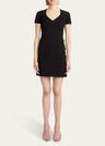 side button mini dress