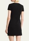 side button mini dress
