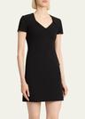 side button mini dress