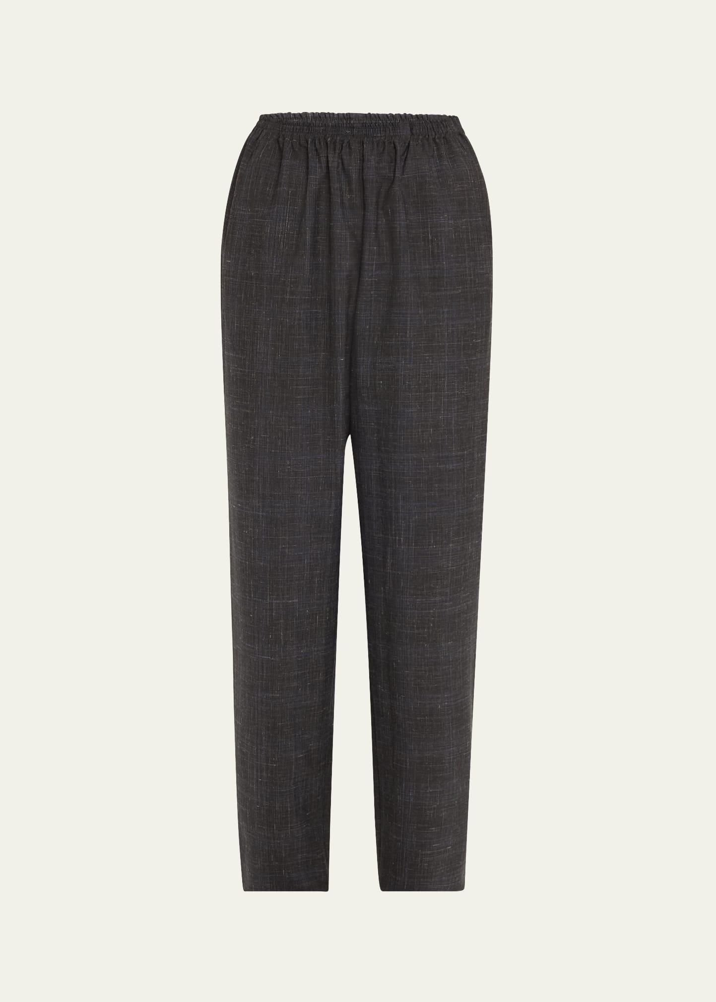 side-insert tapered regular trousers