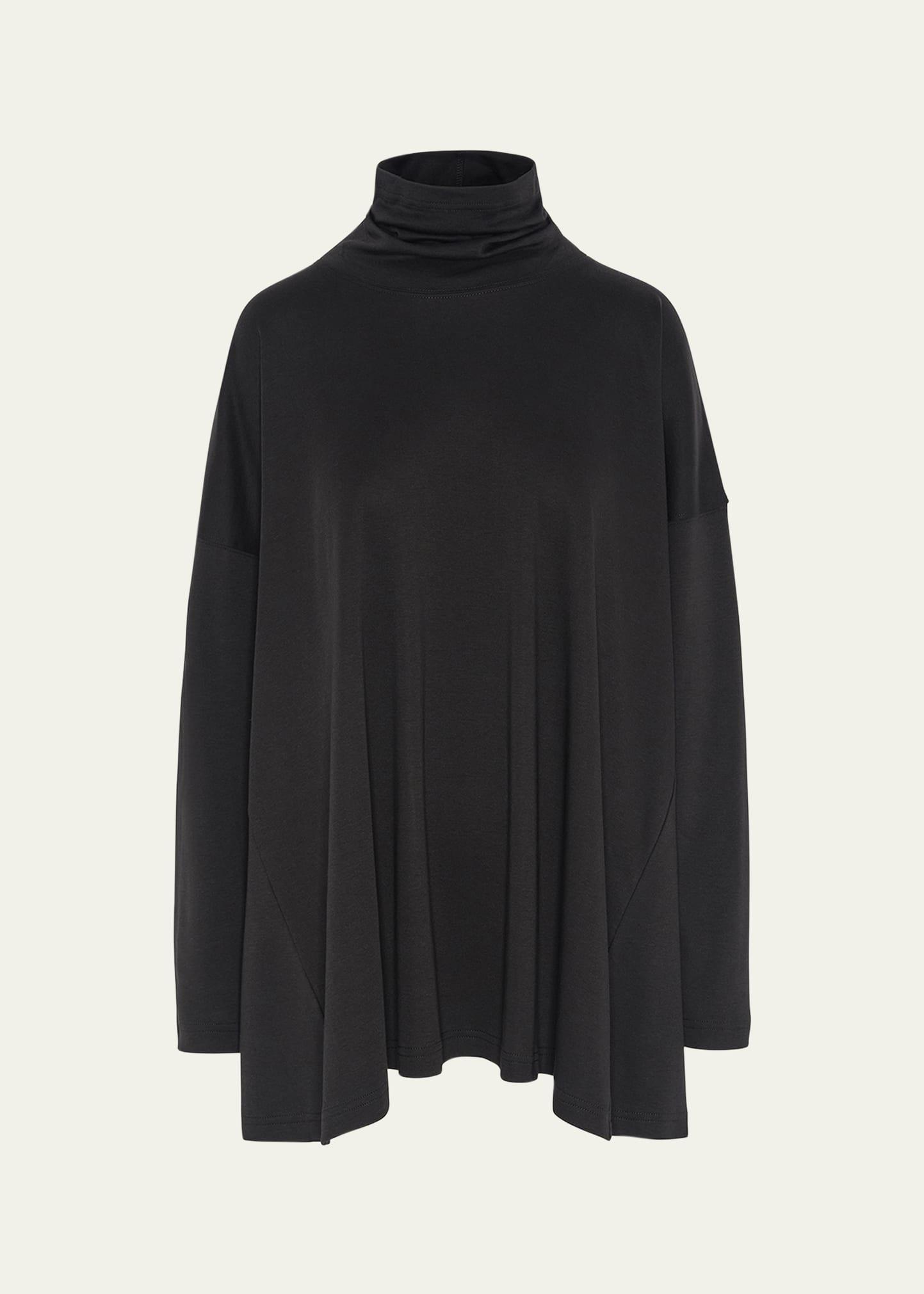 side panelled scrunch neck t-shirt (long length)