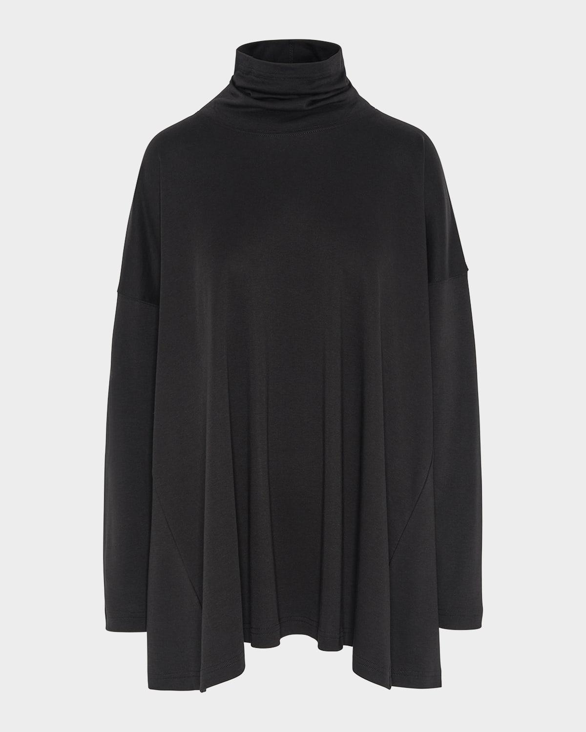 side panelled scrunch neck t-shirt (long length)