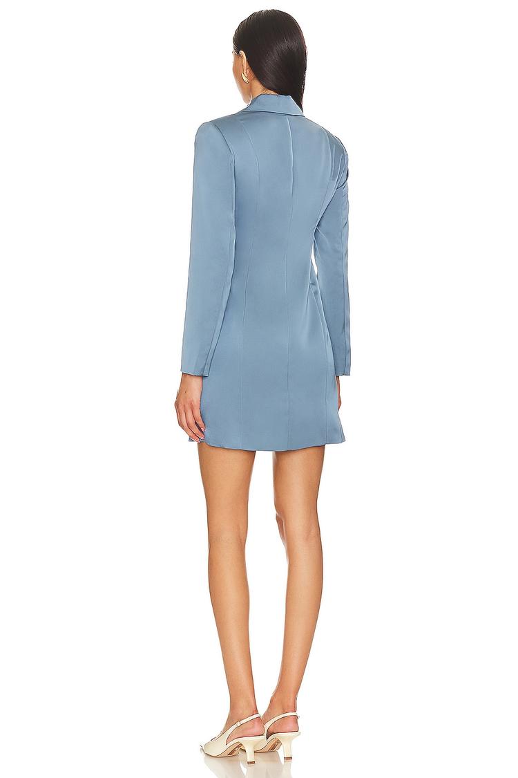 side tie blazer dress
