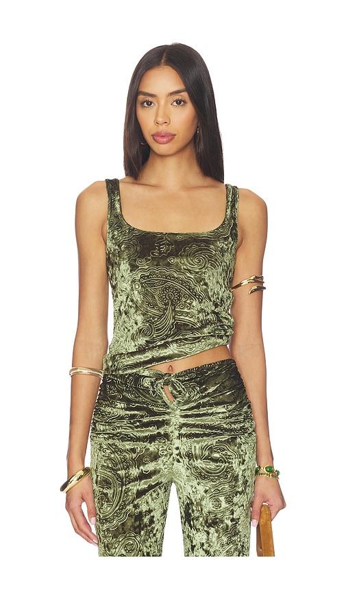 siedres cali top in green.