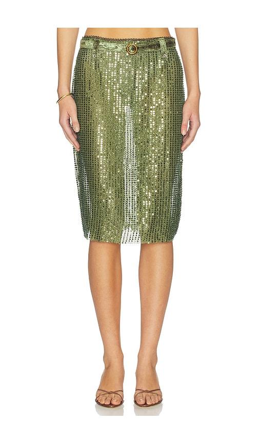siedres estelle skirt in green.