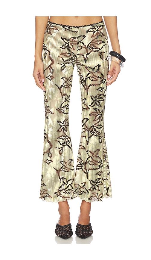siedres jeslynn pant in cream, brown.