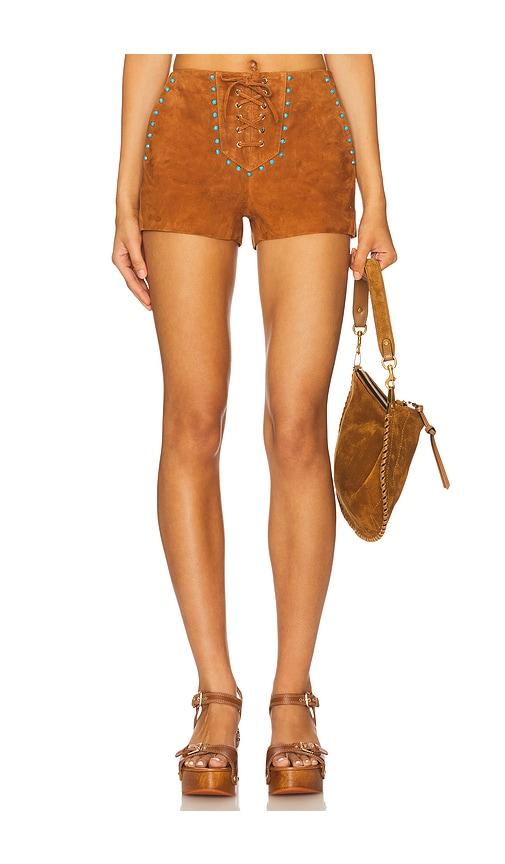 siedres lea short in cognac.