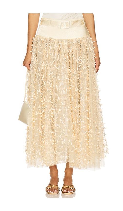 siedres mosean skirt in beige.